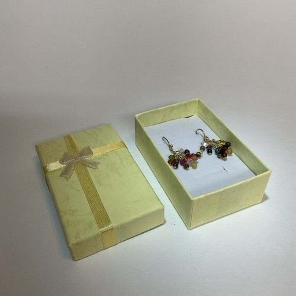 New with tags Pannee Multi-Dangling Multi-Color Glass Bead Drop Pierced Earring